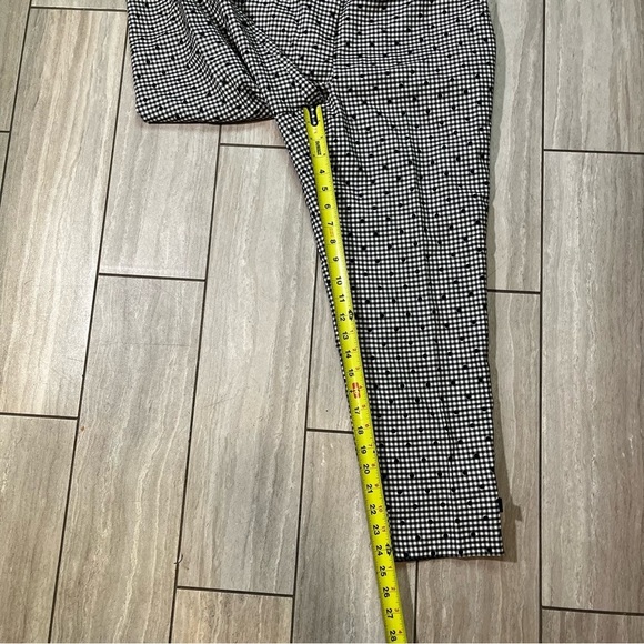 Talbots Curvy Petite Wool Blend Gingham Polka-Dot Ankle Pant Size 10P - Picture 3 of 8